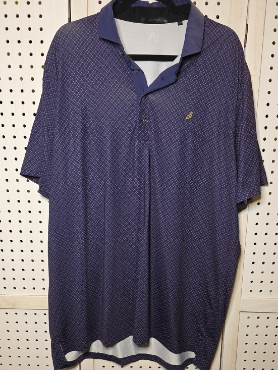Greyson Other - Greyson Navy Patterned Polo Shirt XL Performance